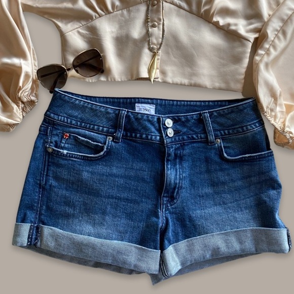 Hudson Rolled Hem Denim Shorts - Picture 2 of 8